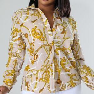 Anissa Pearl Chain Top